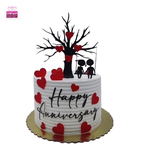 1kg Mouth-Watering Anniversary Cake | Anniversary Gifts Online