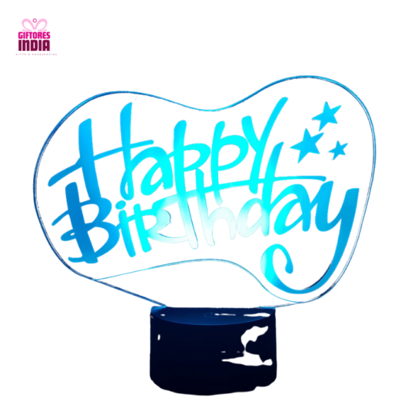 3D LED Personalised Happy Birthday Lamp