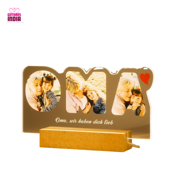 3D LED Personalised Name Congrats Lamp