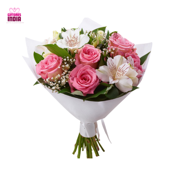 The Classic Bouquet of Lilies & Roses