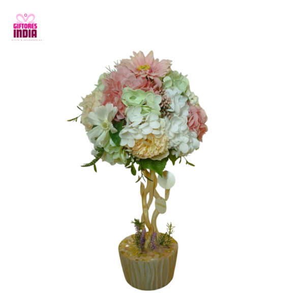 Decorative Basket of Orchids and Lilies