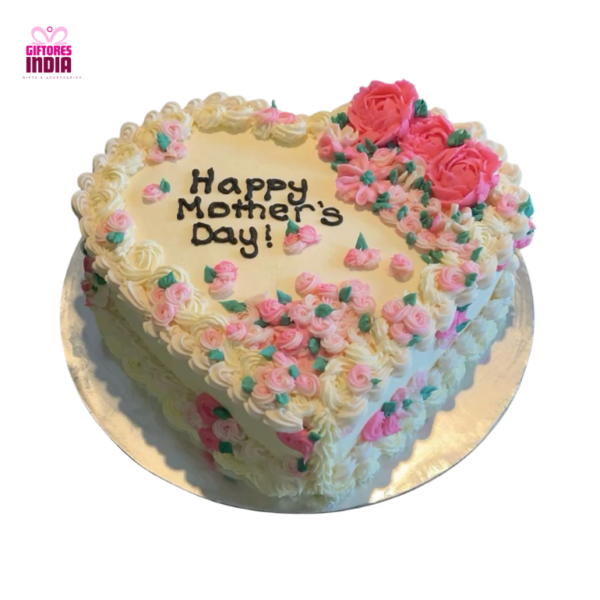 Delicious Vanilla Rose Cake for Mothers Day