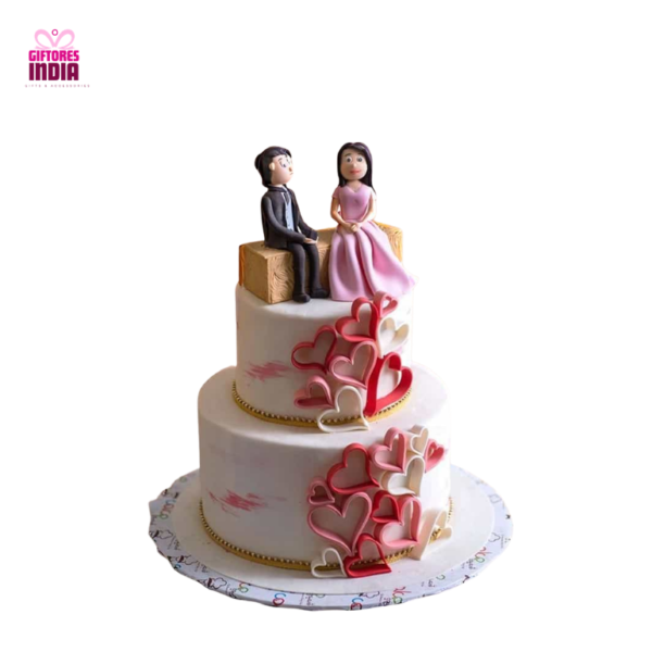 Fondant Cake for Couple