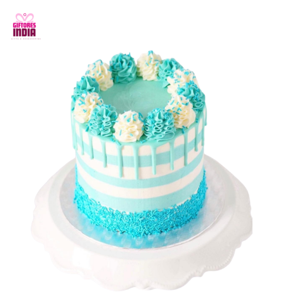 Gesture of Floral Vanilla Cream Cake