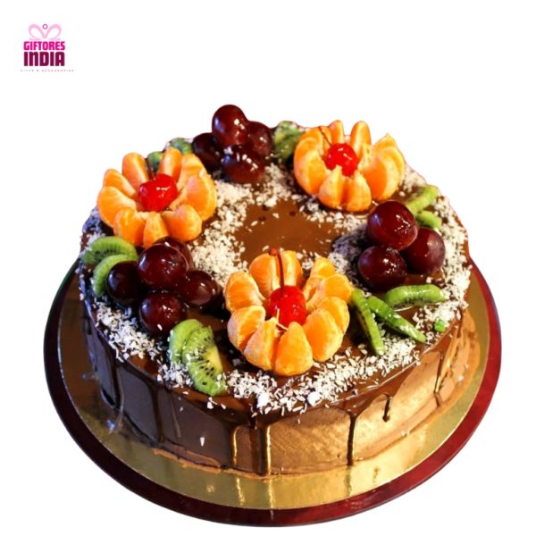 Half Kg Eggless Choco Fruit Cake