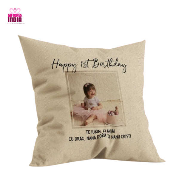 Happy Birthday Photo Cushion