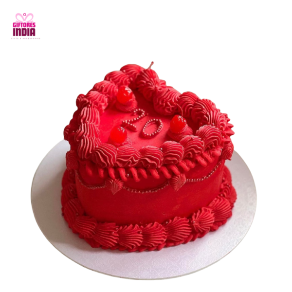 Hearts N Roses Strawberry Cake
