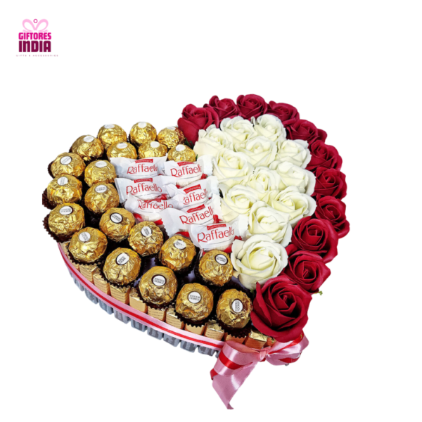 Mixed Roses with Ferrero Rocher
