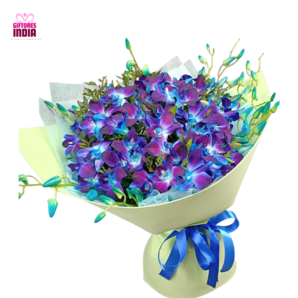 Opulent Blue Orchid Bouquet