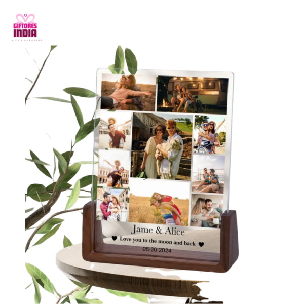 Personalized Our Love Story Photo Collage Frame
