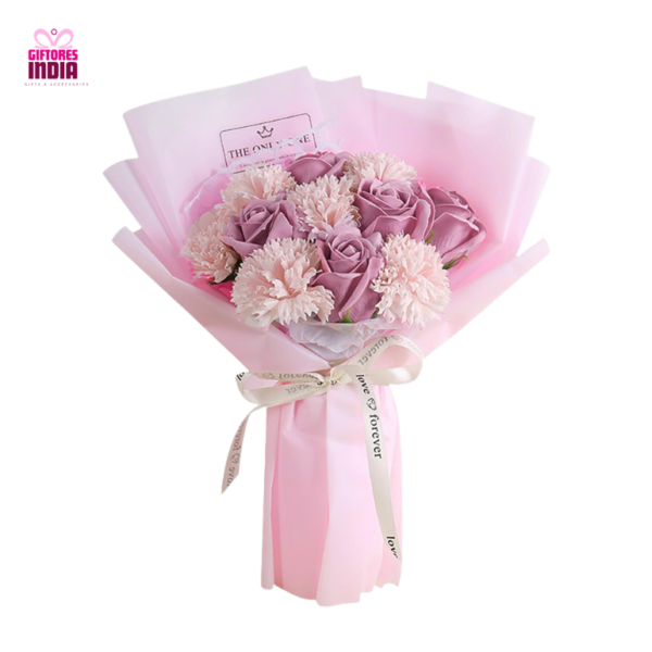 Pink Carnation Flowers Bouquet