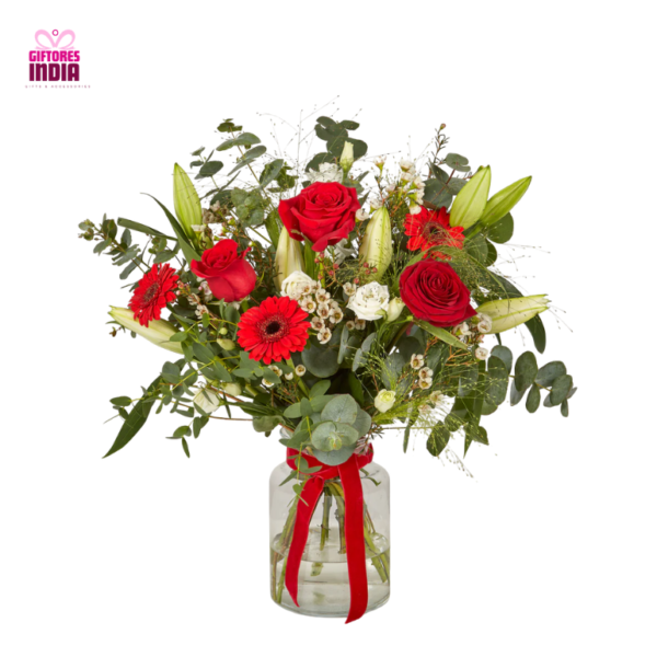 Stem Lilies with Roses