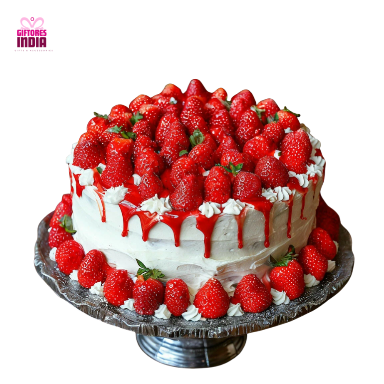 Strawberry Fruity Delight Cake