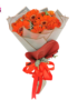 10 Orange Gerbera Blooms