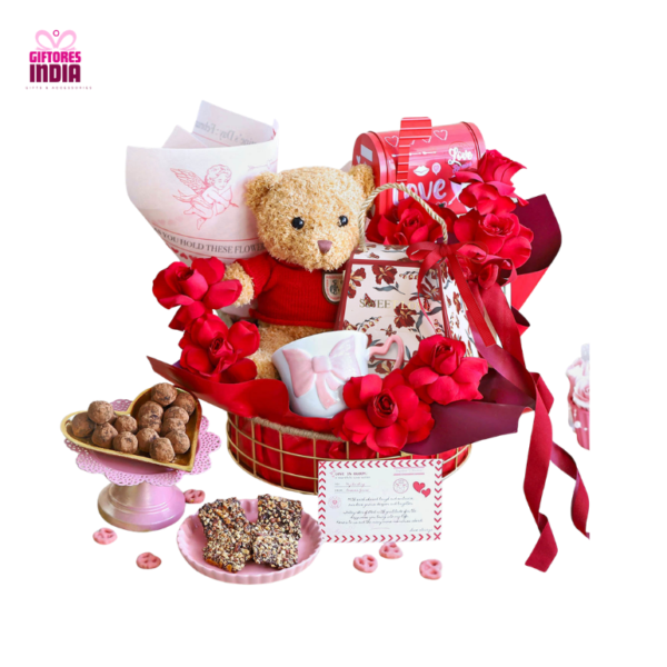 The Big Teddy Hamper | Anniversary Gifts Online