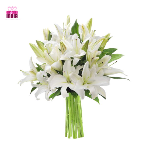 White Lily Bunch